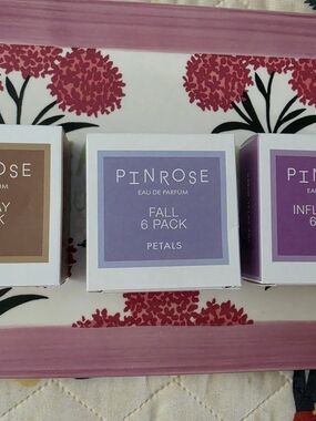 Pinrose Eau de Parfum - 3 Boxes of 6 Parfum Towelettes in each